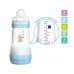 MAM ขวดนมป้องกันโคลิค ขนาด 9oz พร้อม ( level 2) - Blue 